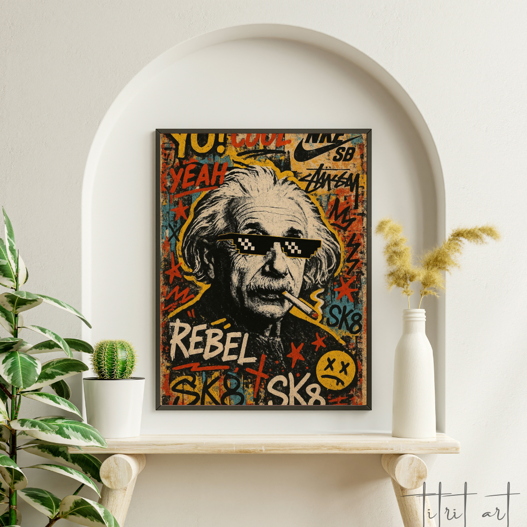 Einstein Rebel - Street Pop Art
