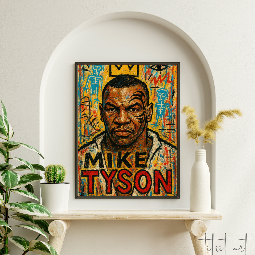 Mike Tyson – Portrait Pop Art Énergétique