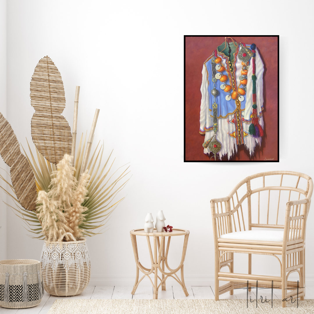Tableau Tradition Amazigh – Costume & Bijoux Berbères