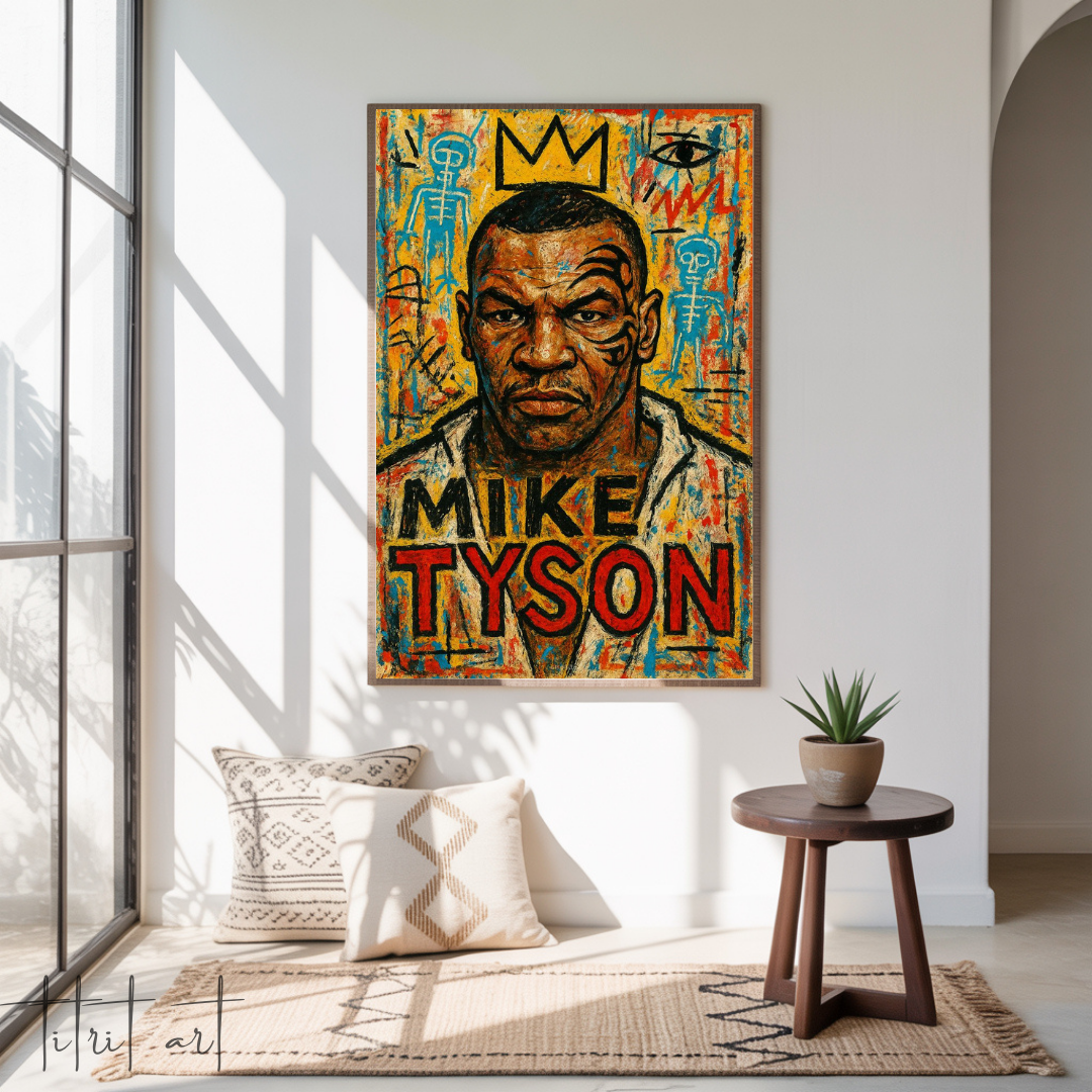Mike Tyson – Portrait Pop Art Énergétique