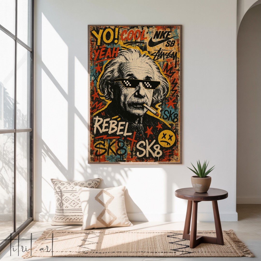 Einstein Rebel - Street Pop Art
