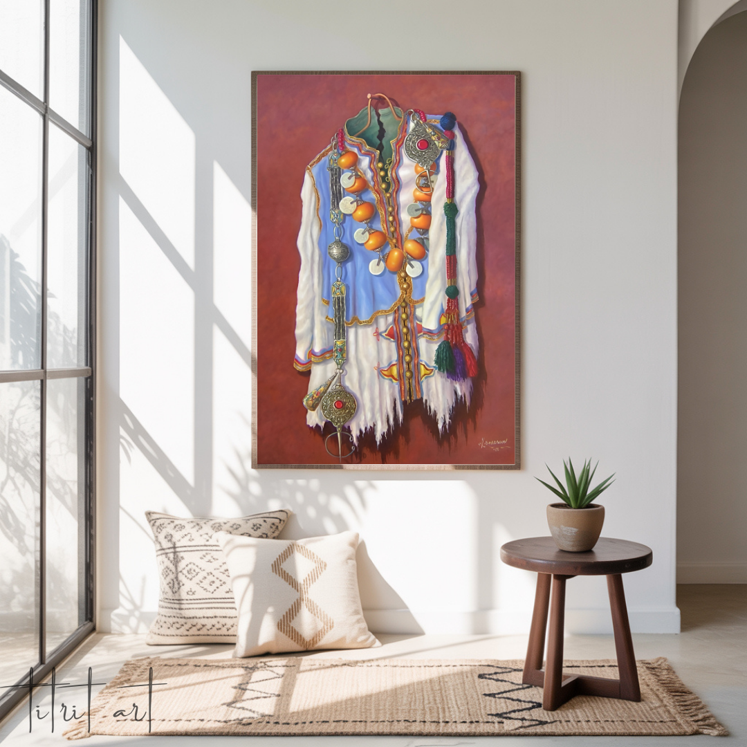 Tableau Tradition Amazigh – Costume & Bijoux Berbères