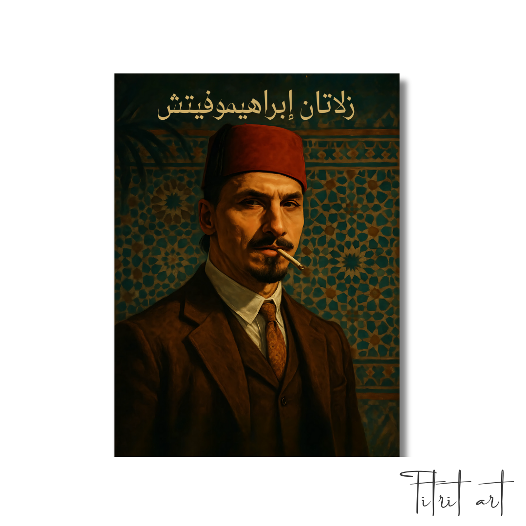 Zlatan à la Marocaine – Portrait Vintage Oriental