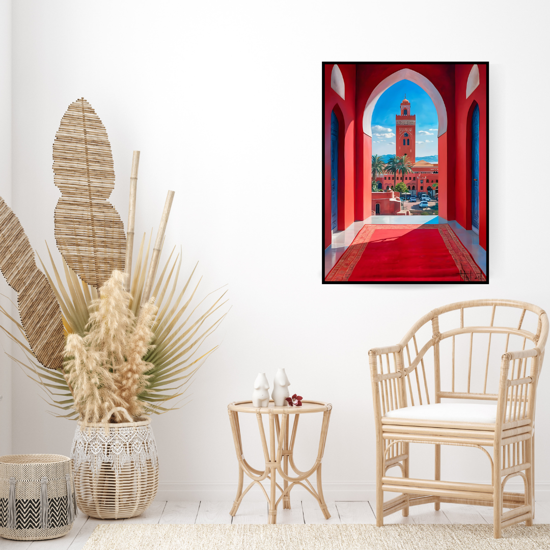 Tableau Marrakech - Vue sur la Koutoubia