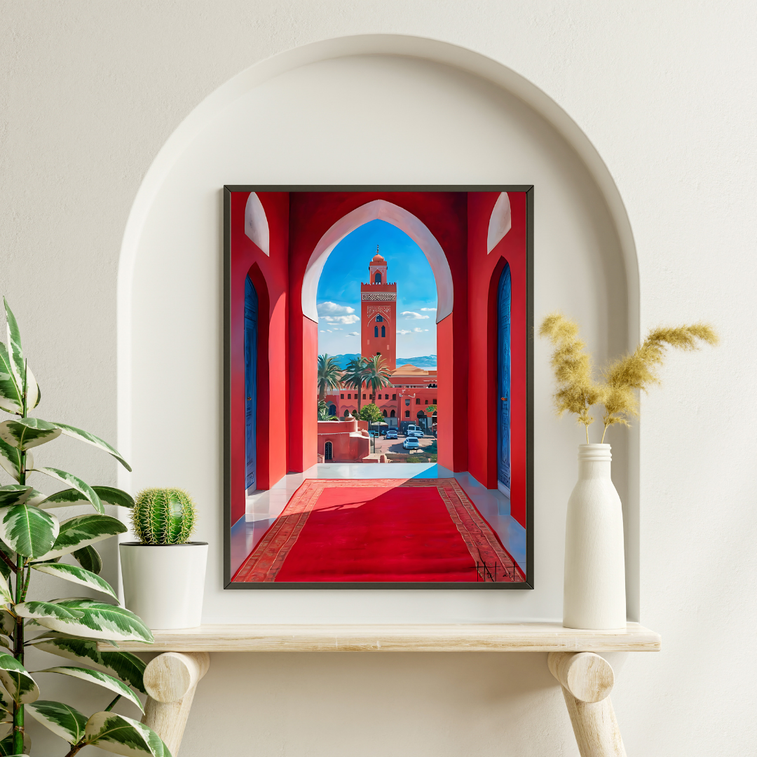 Tableau Marrakech - Vue sur la Koutoubia