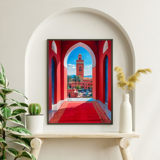 Tableau Marrakech - Vue sur la Koutoubia