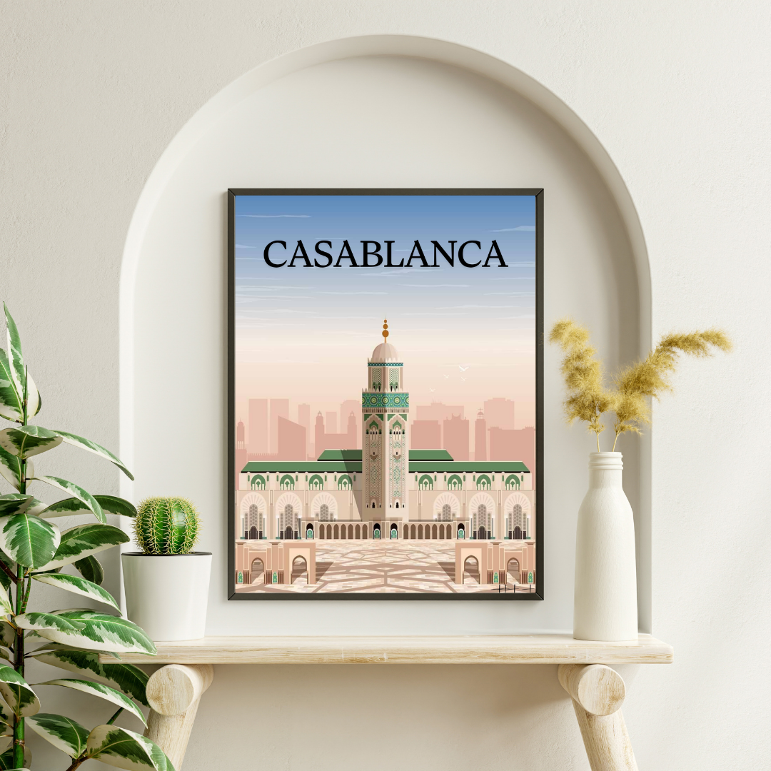 Casablanca Énergique – Art Mural de la Ville Blanche