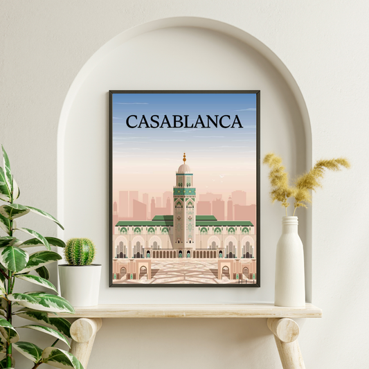 Casablanca Énergique – Art Mural de la Ville Blanche