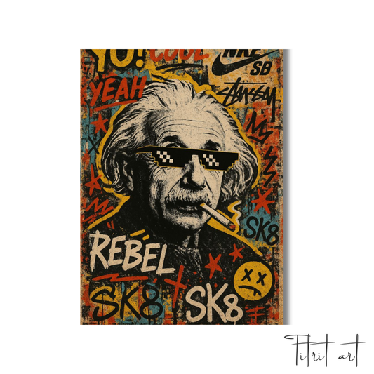 Einstein Rebel - Street Pop Art