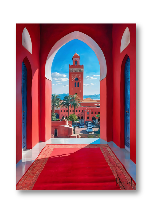 Tableau Marrakech - Vue sur la Koutoubia