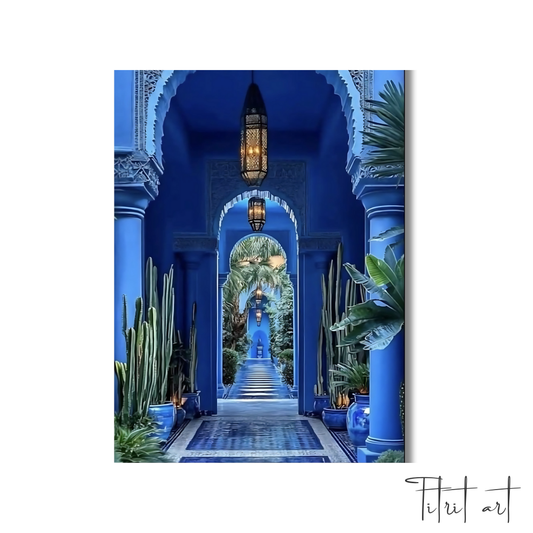 Passage Bleu – Jardin Majorelle, Marrakech